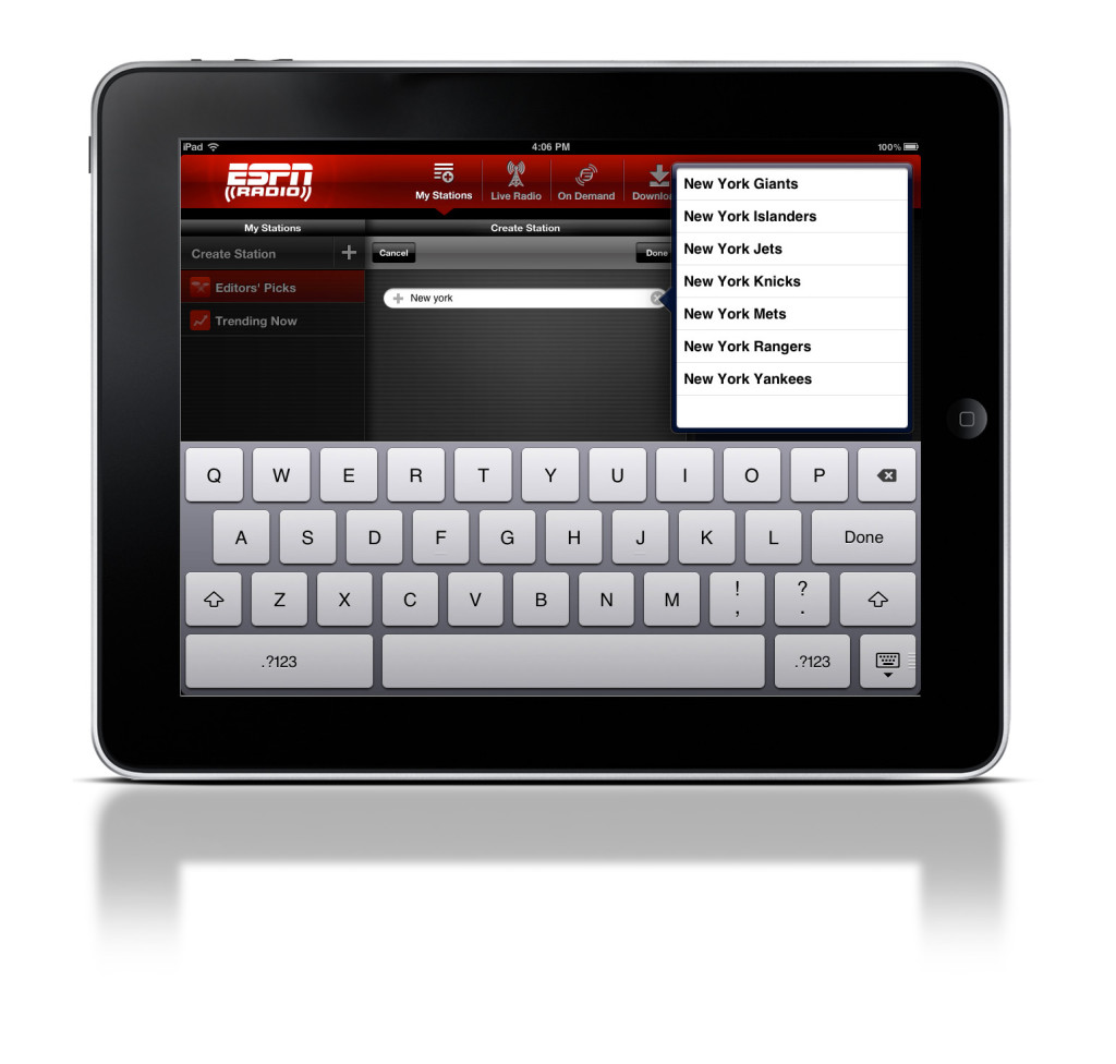 ESPN Radio App Screenshots