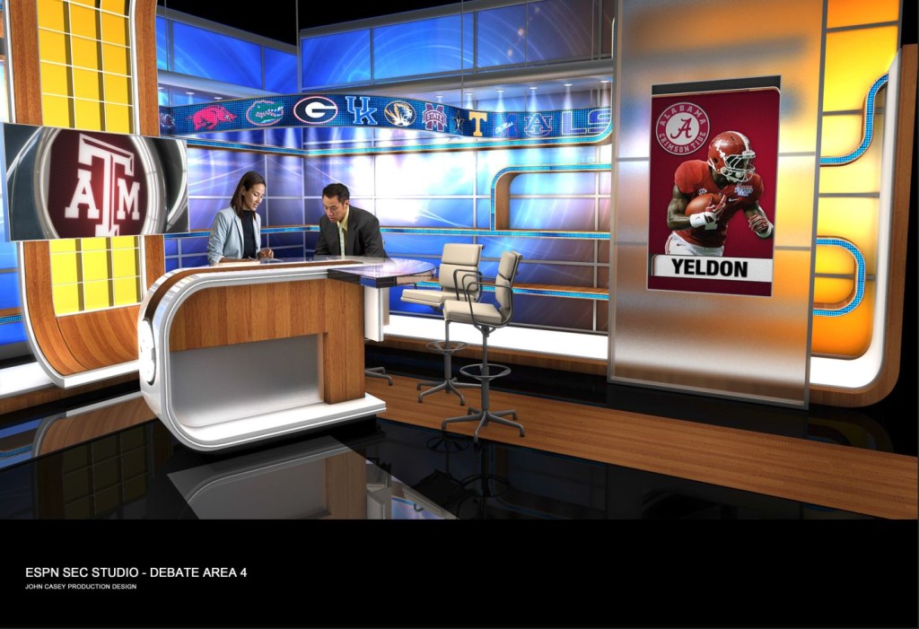SEC Network Set Renderings