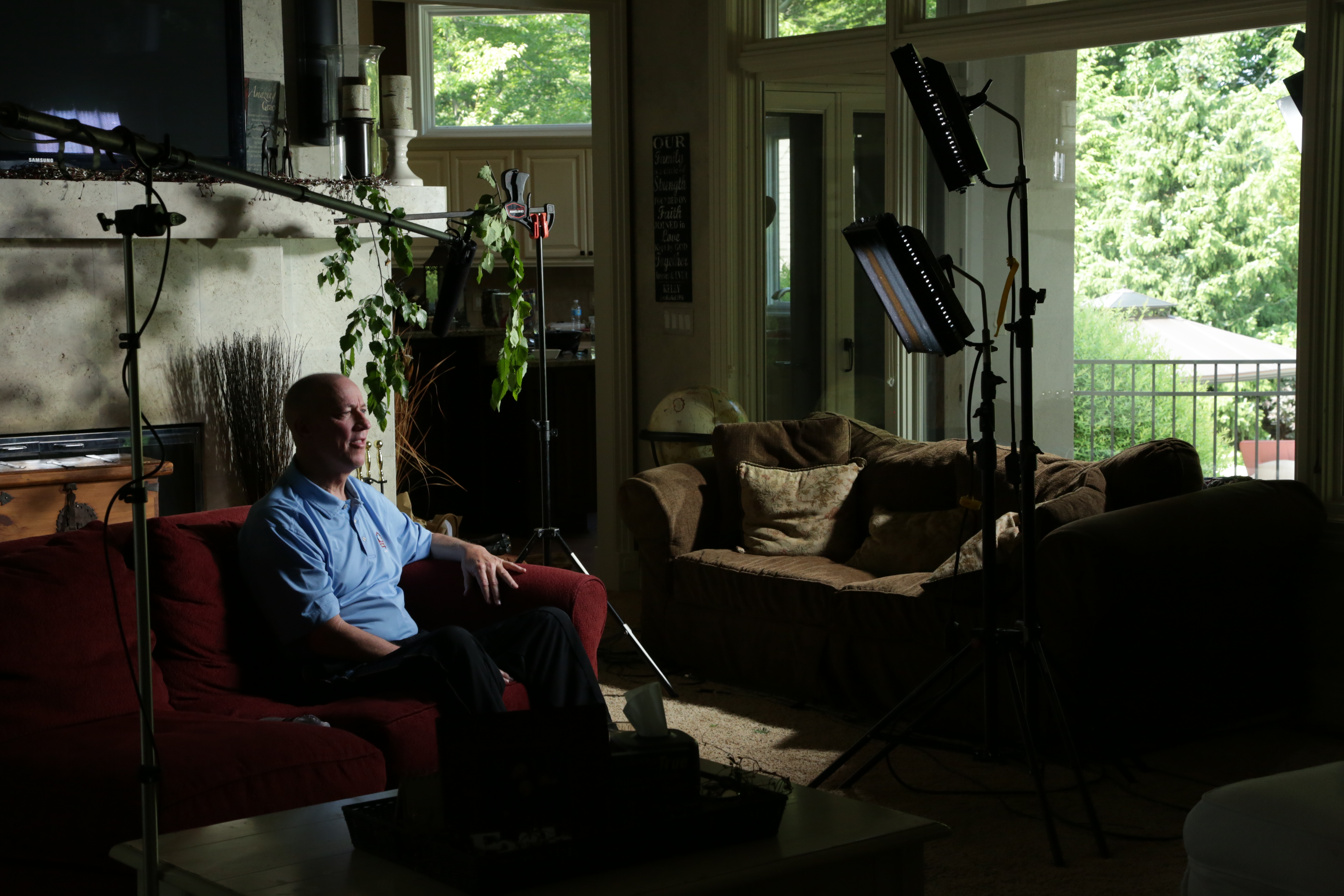 Jim interviewed in his home