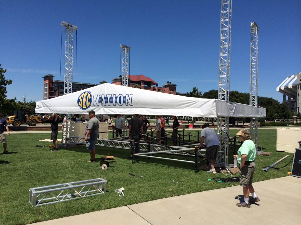 SEC Nation Set and Bus