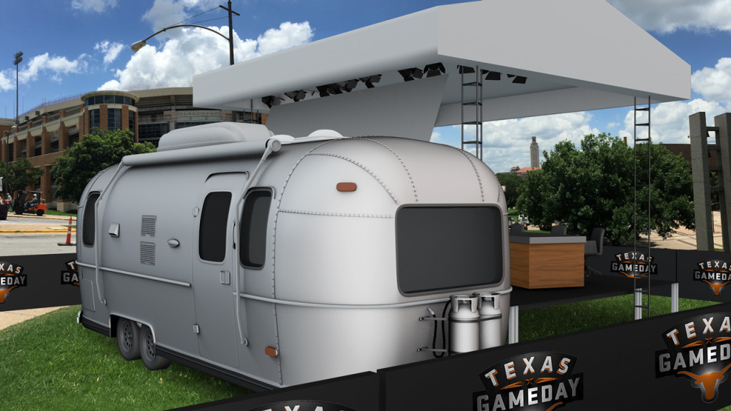 Texas GameDay Set Renderings & Map