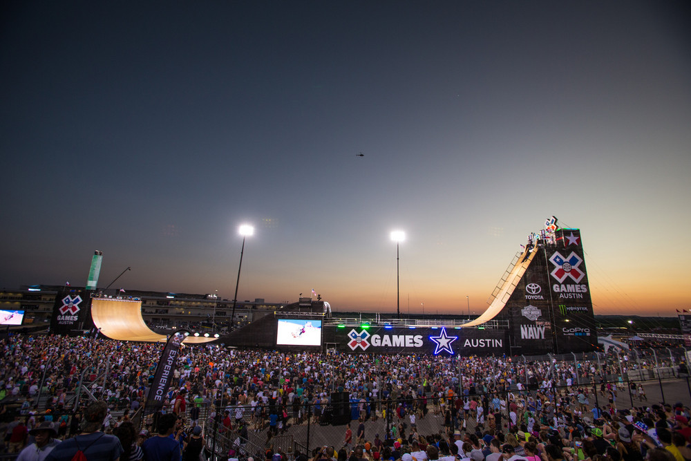 Austin, TX - June 6, 2015 - Circuit of The Americas: GoPro BMX Big Air Final during X Games Austin 2015 (Photo by Eddie Perlas / ESPN Images)