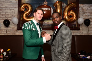 Atlanta, GA - December 9, 2015 - Stats: 2015 College Football Playoff tuxedos (Photo by Phil Ellsworth / ESPN Images)