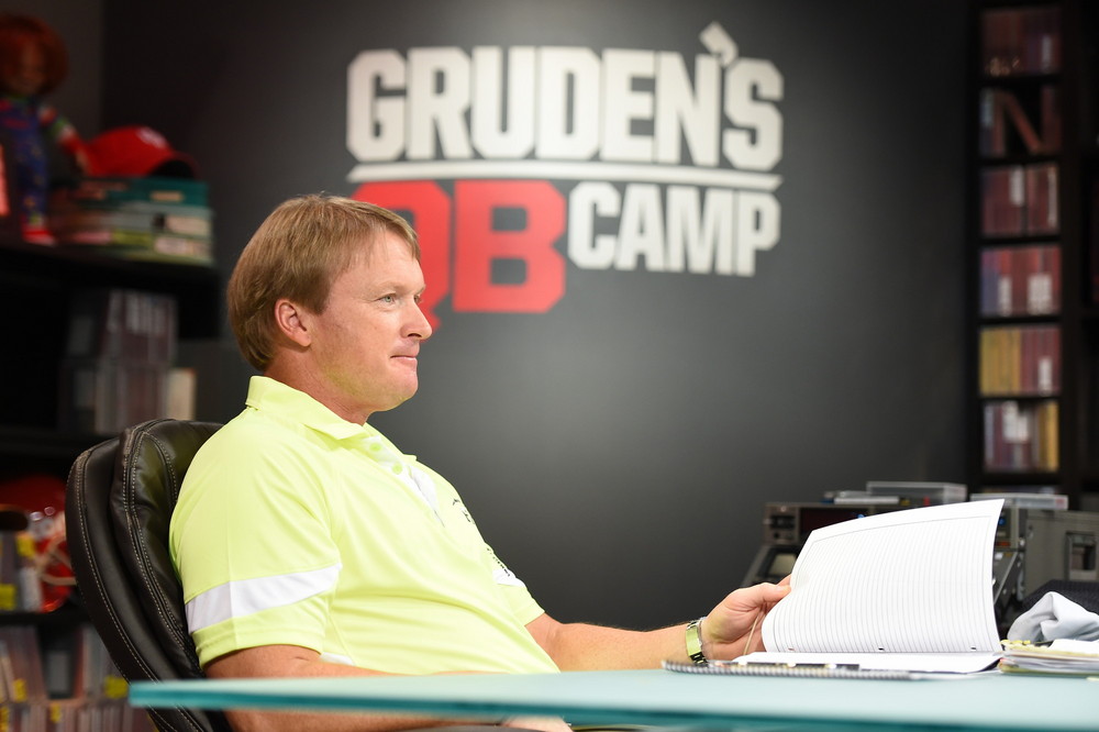 Orlando, FL - March 14, 2015 - Wide World of Sports: Jon Gruden during Gruden's QB Camp class of 2015 (Photo by Scott Clarke / ESPN Images)