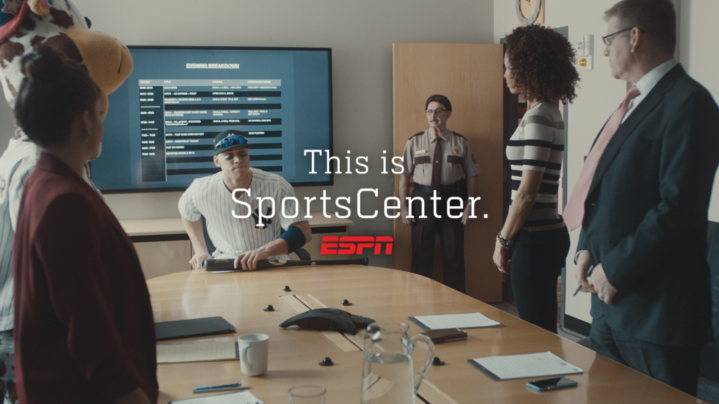This is SportsCenter  Campaign with Aaron Judge