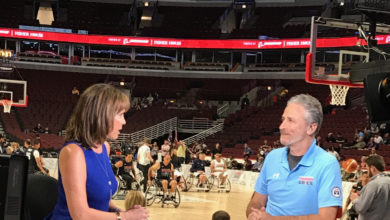 Hannah Storm, Jon Stewart at Department of Defense Warrior Games