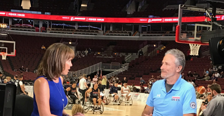 Hannah Storm, Jon Stewart at Department of Defense Warrior Games