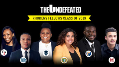 The Undefeated Rhodens Fellows 2019
