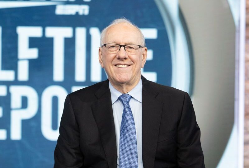 Hall of fame coach Jim Boeheim joined ESPN as a college basketball analyst in December 2023 after 47 years at Syracuse.
