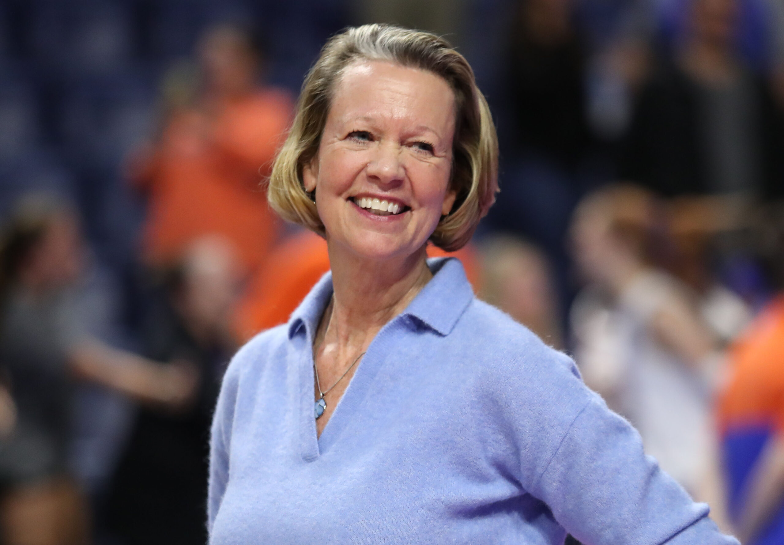 Former Florida volleyball head coach Mary Wise joined ESPN in the summer of 2025 as a college volleyball analyst. The three-time AVCA Coach of the Year made her debut at the 2025 AVCA First Serve event in Lincoln, Neb. on Aug. 24.