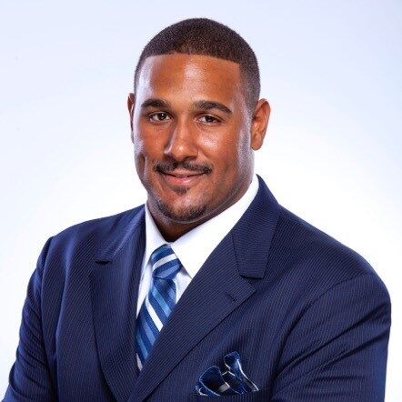 Two-time Super Bowl champion Max Starks is an analyst for ESPN Radio college football game broadcasts.